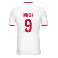 Maglia Calcio AS Monaco Folarin Balogun #9 Prima Divisa 2024-25 Manica Corta